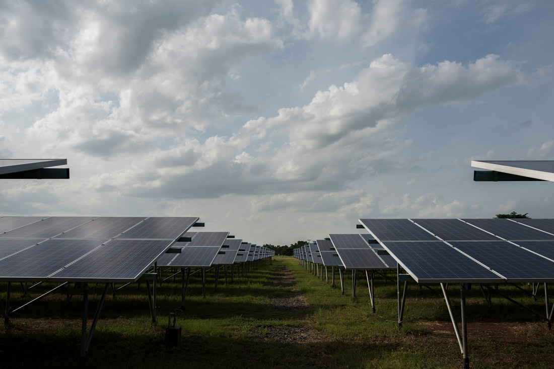 Utility-scale solar farm