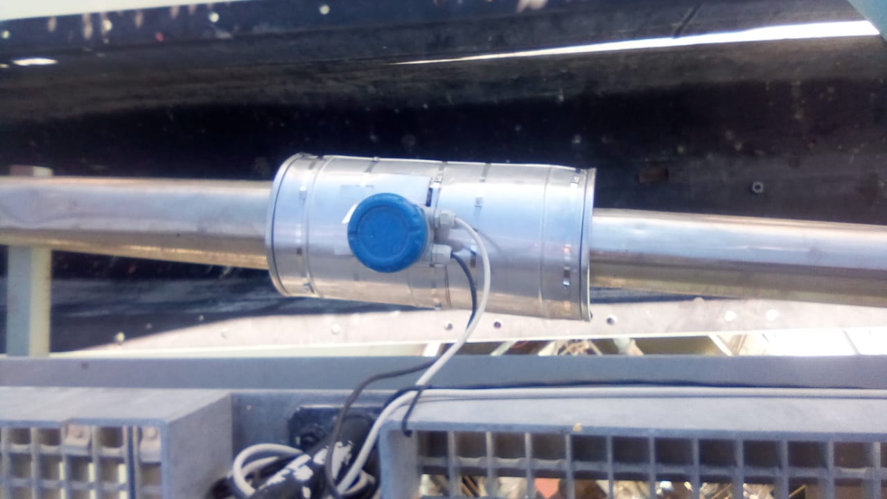 Aluminium clad insulation around pipework instrument fitting