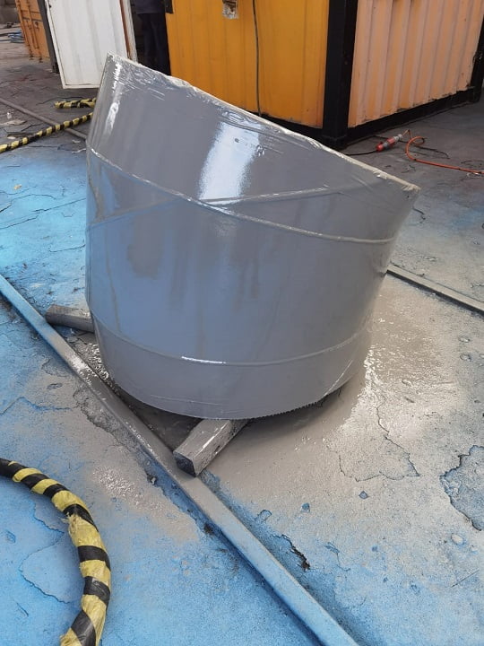 Specialist coating applied to ducting component