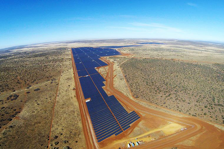 Jasper Solar Farm in Kimberley, Northern Cape